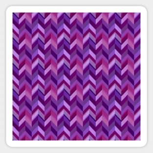 Purple Chevrons Pattern Sticker